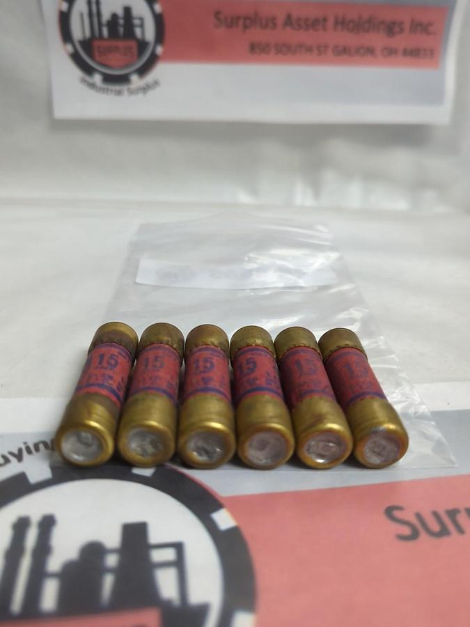 Used EAGLE,655,15 AMP FUSE LOT OF 5 PRE-OWNED