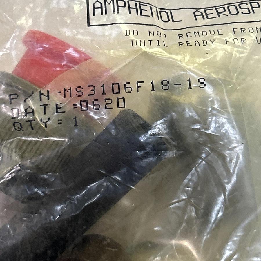 Used AMPHENOL AEROSPACE,MS3106F18-1S,CIRCULAR CONNECTOR NOS
