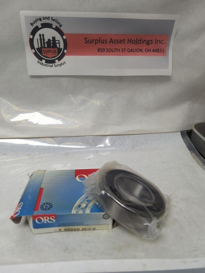 ORS,62210 2RSC3,RUBBER SEALED DEEP GROOVE BALL BEARING NOS