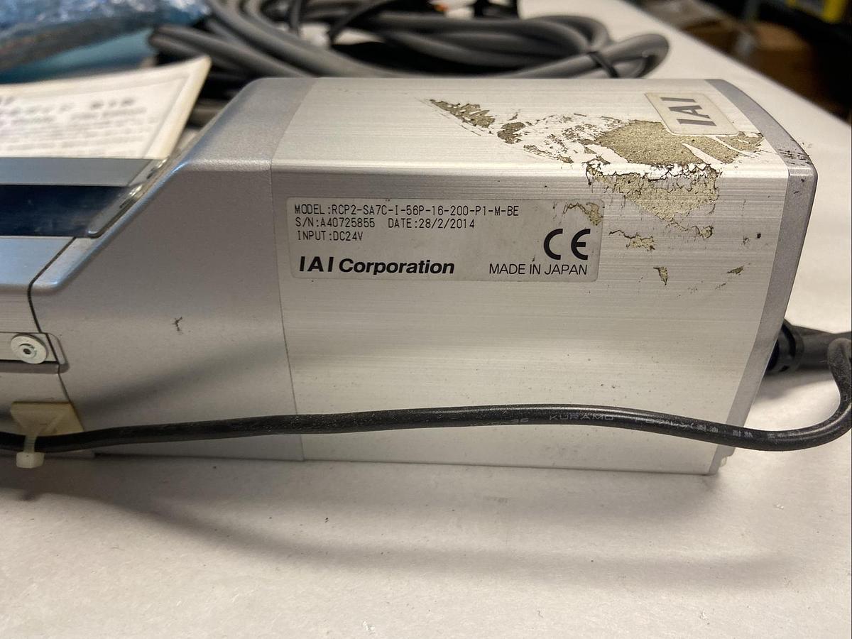 Used IAI Corporation,RCP2-SA7C-1-56P-16-200-P1-M-BE,Linear Cylinder Actuator NOS