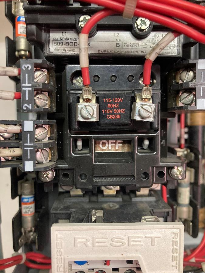 Used Allen-Bradley,2100 2112,Size 1 Fused MCC 12 Inch Starter Bucket