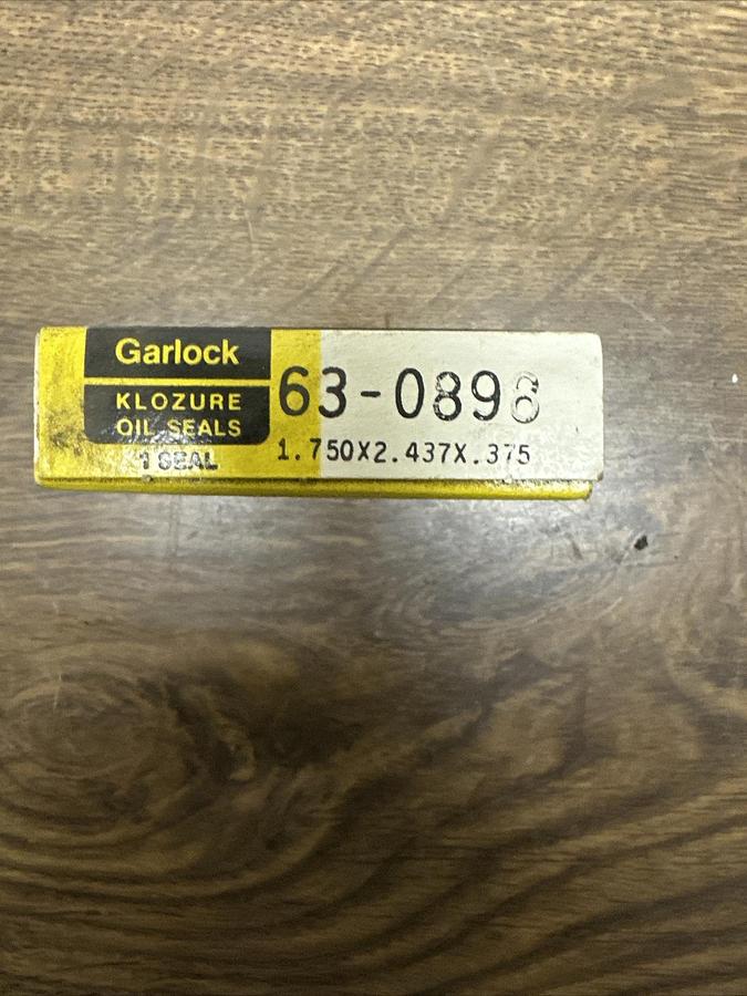 Garlock,63-0898,Klozure Oil Seal 1.75 x 2.437 x .375