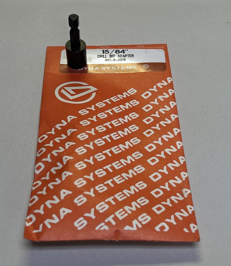 DYNA SYSTEMS,15/64INCH,DRILL BIT ADAPTER NOS