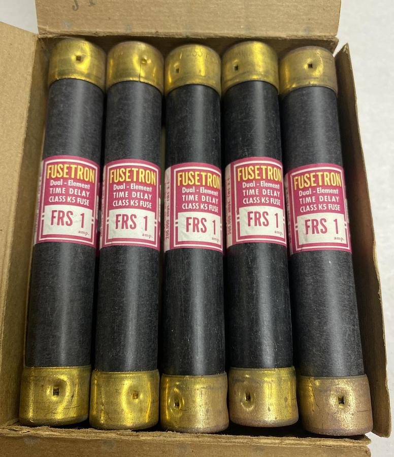 Used Bussmann,FRS-1,Fusetron  Fuse Box Of 10 NOS