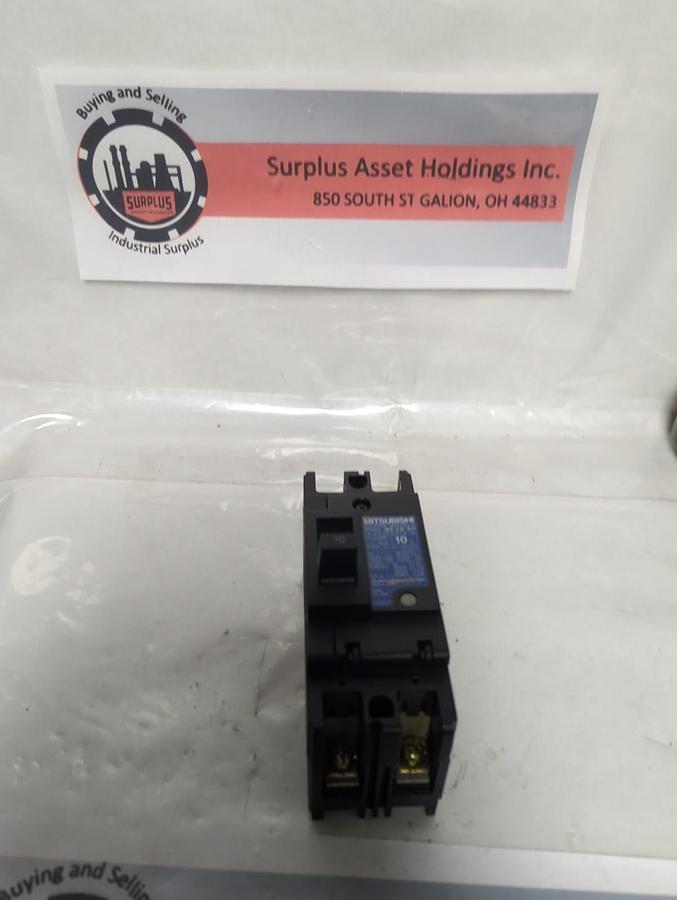 Used MITSUBISHI,NF30-SP,CIRCUIT BREAKER 10 AMP 2-POLE PRE-OWNED