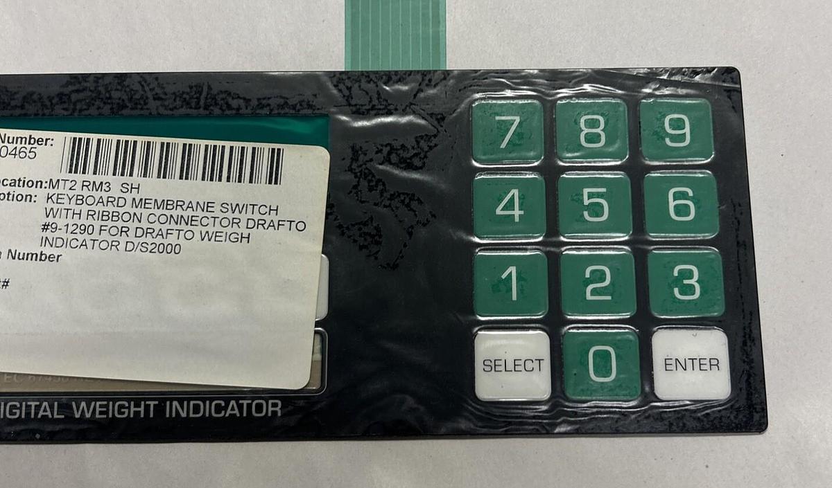 DRAFTO,D/S2000,KEYBOARD MEMBRANE SWITCH NOS