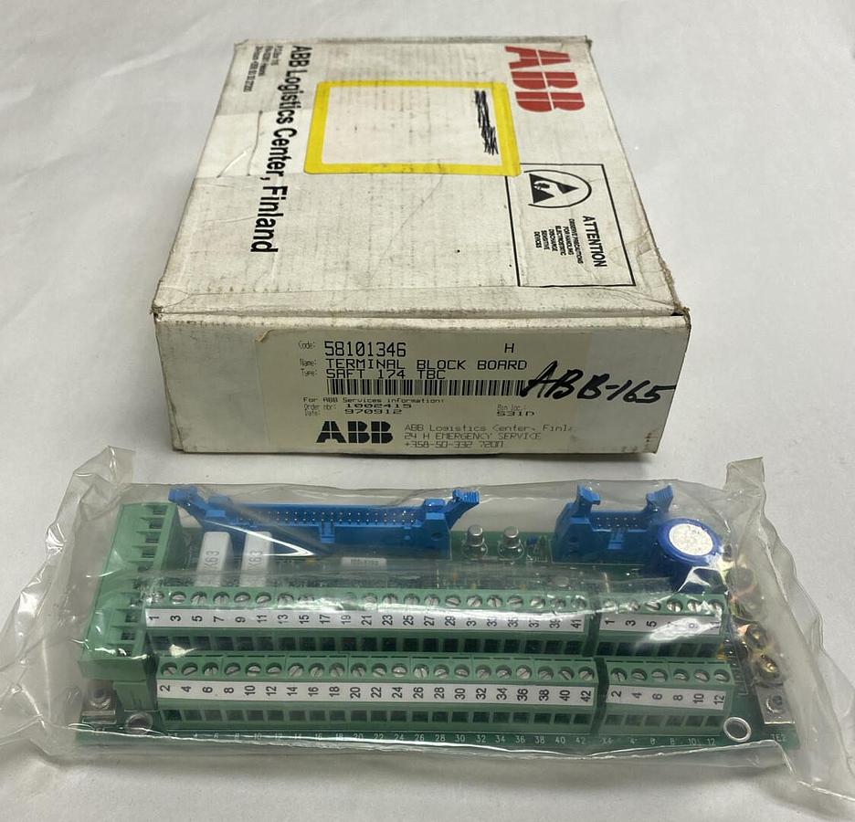 ABB,58101346,Terminal Block Board SAFT 174TBC New in BOX