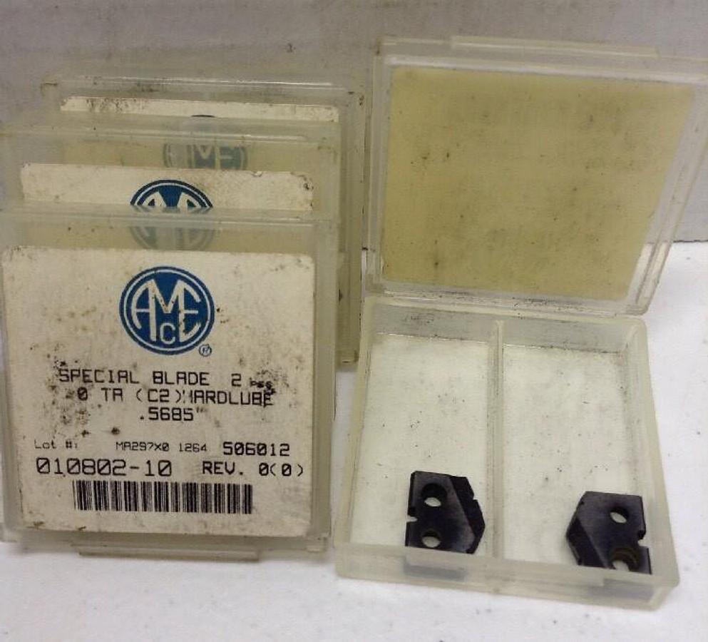 Allied/Amec,.5685 INCH,Spade Drill Inserts LOT OF 4 SETS