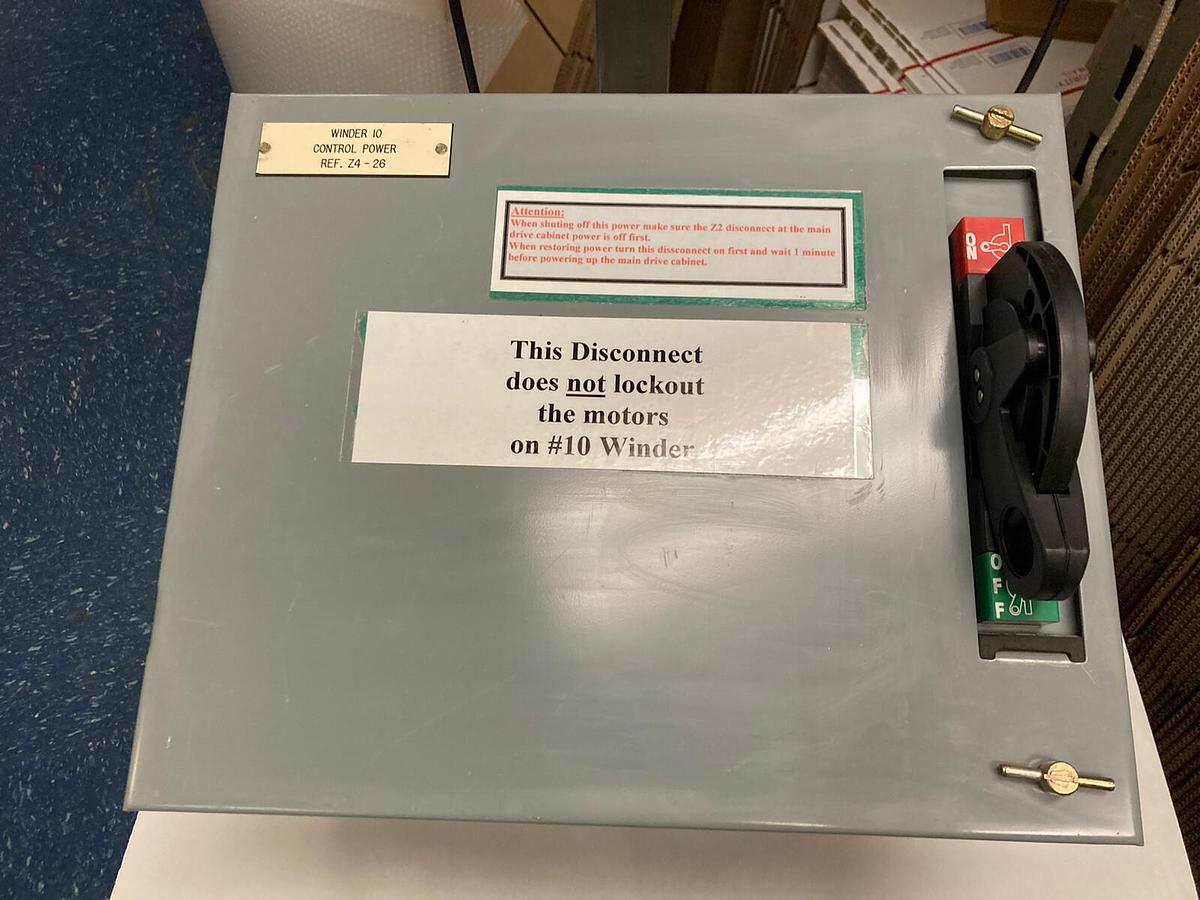 Used Allen Bradley,2100 2192F,30 Amp 12 INCH Fused MCC Disconnect Feeder Bucket