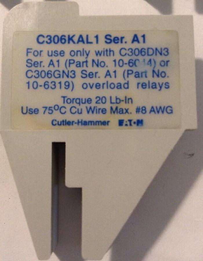 Eaton Cutler-Hammer,C306KAL-3, Lug Adapter Assembly LOT OF 5