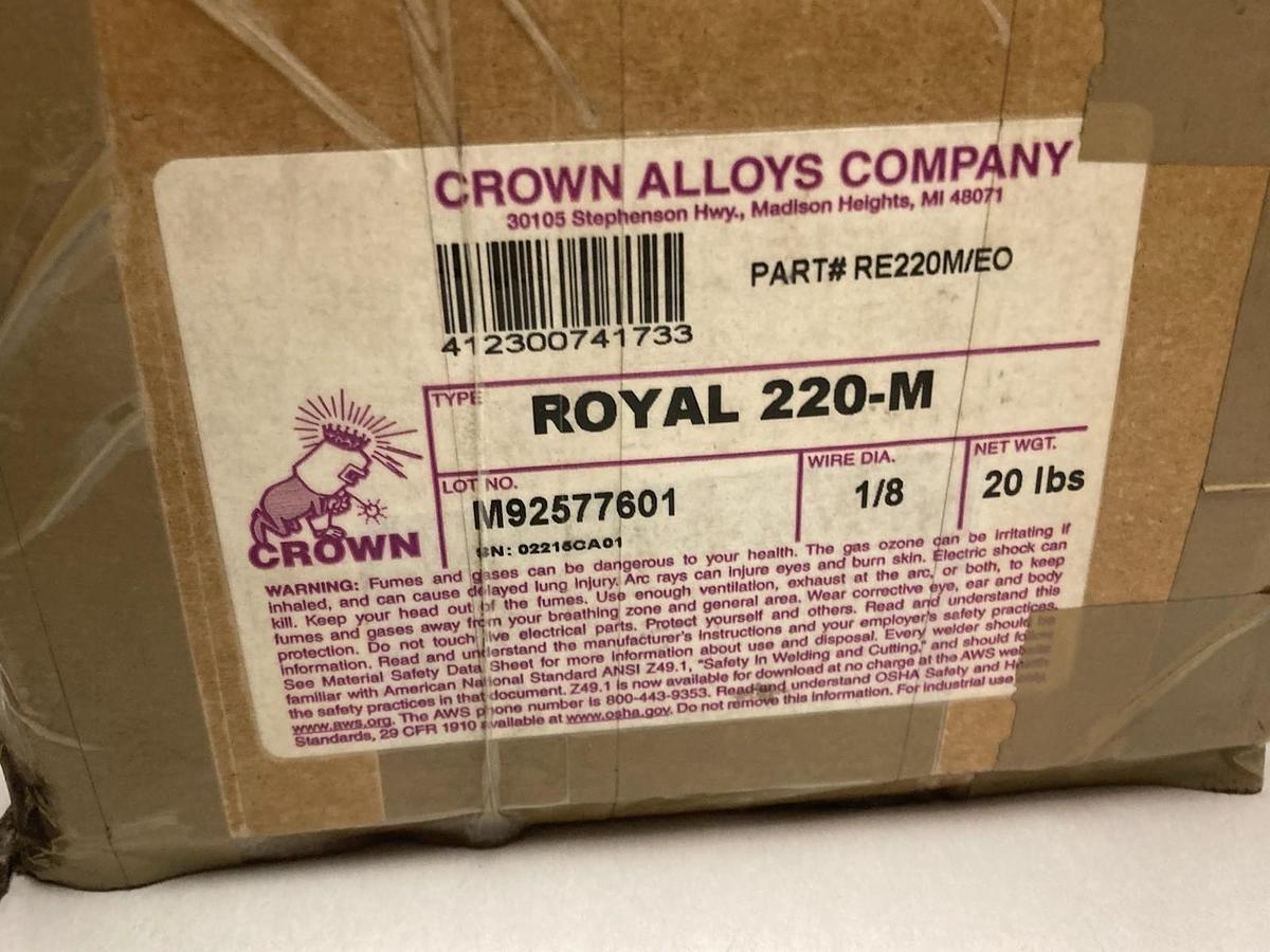 Used Crown Alloy,RE220M/EO,Super Alloy Electrodes 1/8 Inch Diameter M92577601