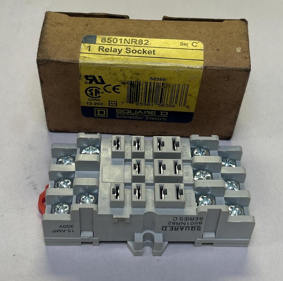 SQUARE D,8501NR82,RELAY SOCKET NOS