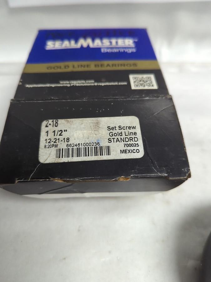 SEALMASTER,2-18,INSERT BEARING 1-1/2 INCH BORE NOS
