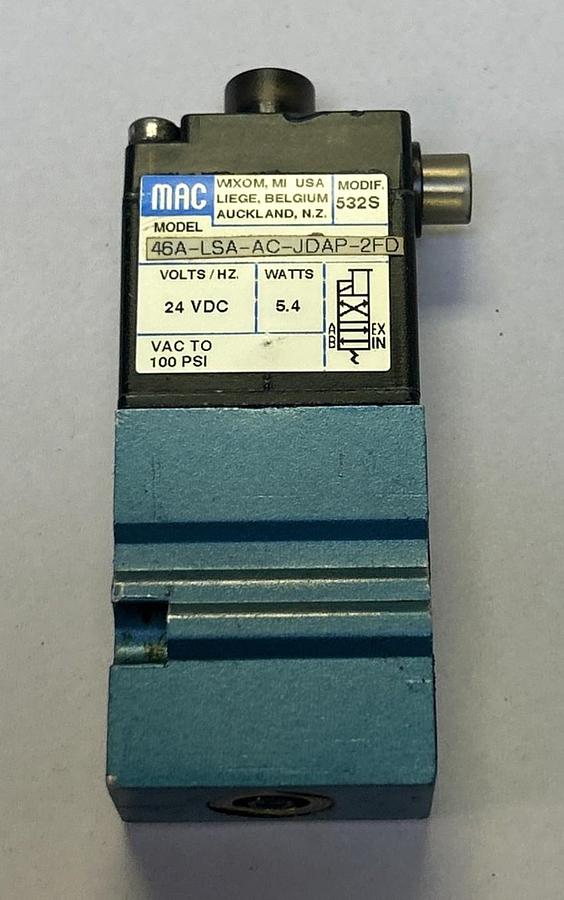 Used MAC VALVES,46A-LSA-AC-JDAP-2FD,POPPIT VALVE
