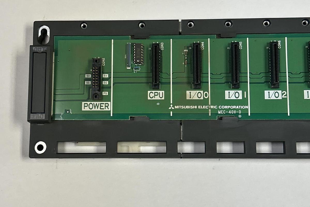 Used MITSUBISHI,A1S-38B,8 SLOT RACK BASE UNIT