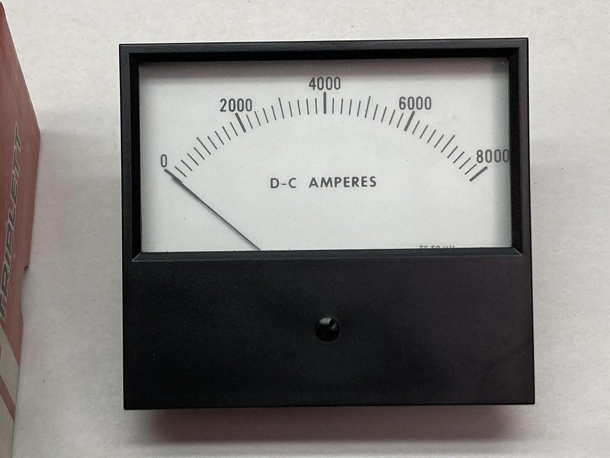 Triplett,420-GL,Panel Meter Z0-50MV 0-8000ADC