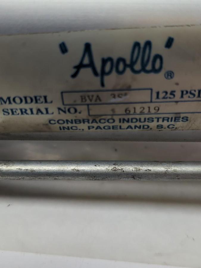 Used APOLLO,BVA3S,PNEUMATIC ACTUATOR 125PSI PRE-OWNED
