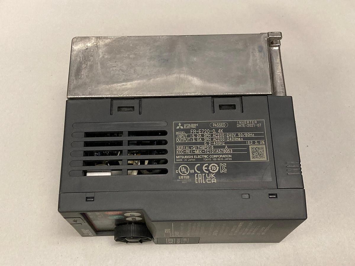 Used Mitsubishi Electric,FR-E720-0.4K Freqrol E700, Inverter Module 220V 0.4KW Unit