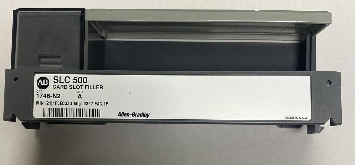 Used ALLEN-BRADLEY,1746-N2,SER A CARD SLOT FILLER LOT OF 7