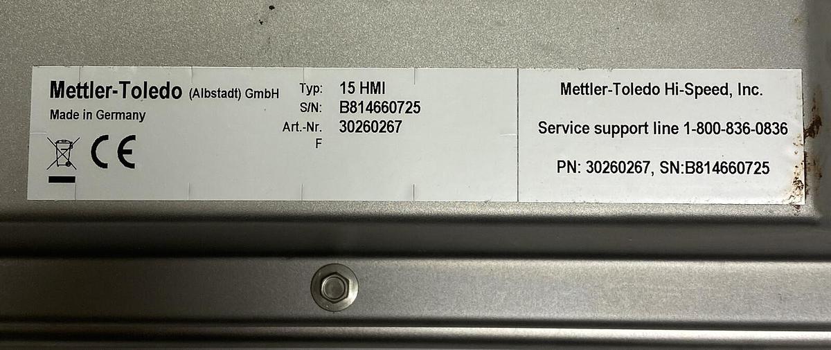 METTLER TOLEDO,30260267,OPERATOR INTERFACE NEW NO BOX