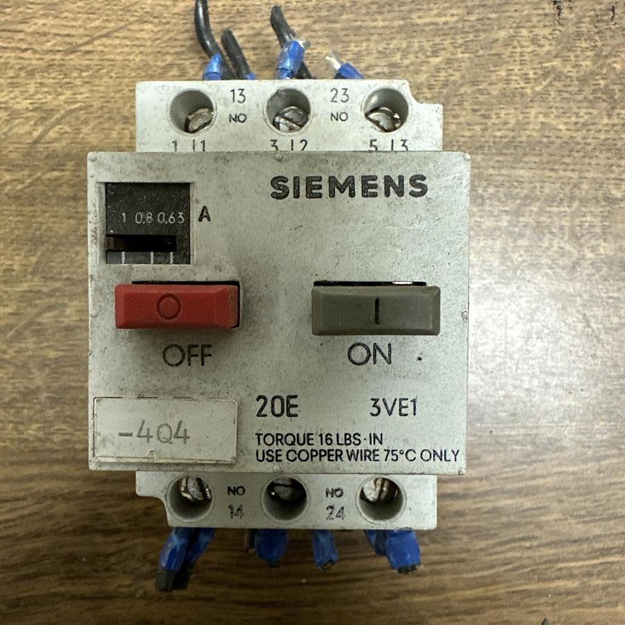 Used Siemens,3VE1025,Contactor
