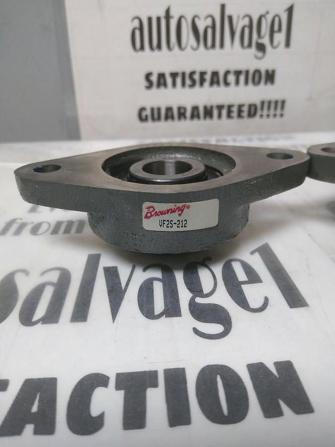 BROWNING,VF25-212,FLANGE MOUNT BEARING 2- BOLT BASE 3/4 IN BORE LOT OF 2 NOS