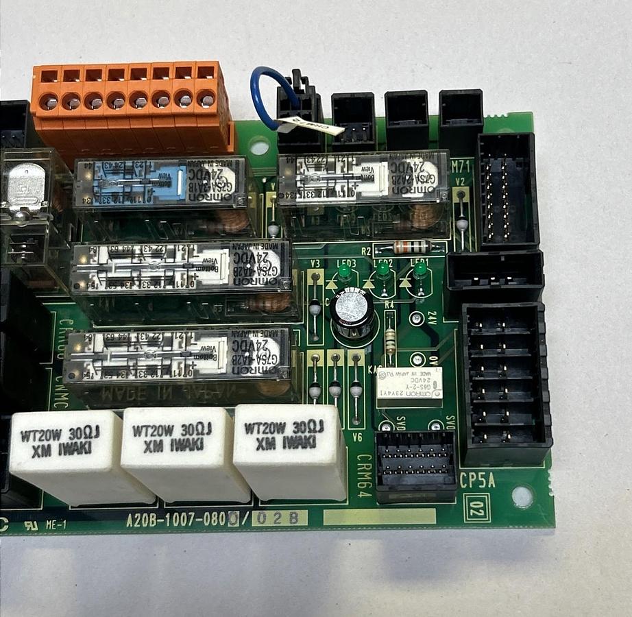 Used FANUC,A20B-1007-0800/02B,EMERGENCY STOP CIRCUIT BOARD