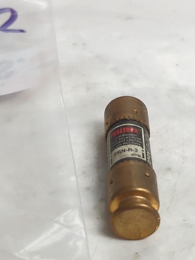Used COOPER BUSSMANN,FRN-R-2,FUSETRON 2 AMP FUSE LOT OF 3 PRE-OWNED