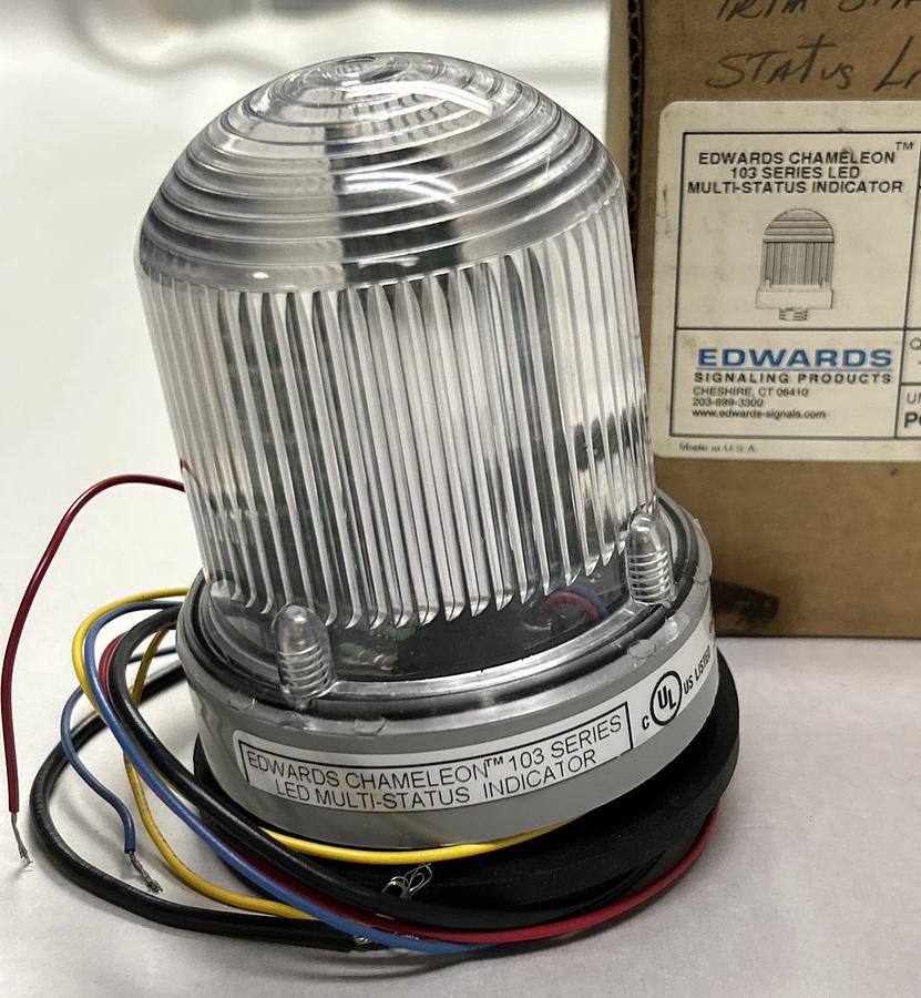 Used EDWARDS SIGNALING,103-RBA-N5,INDICATOR LIGHT NEW