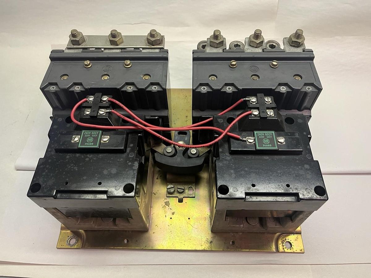 Used ALLEN BRADLEY,505-EOD-23,SIZE 4 REVERSING STARTER 240V COIL
