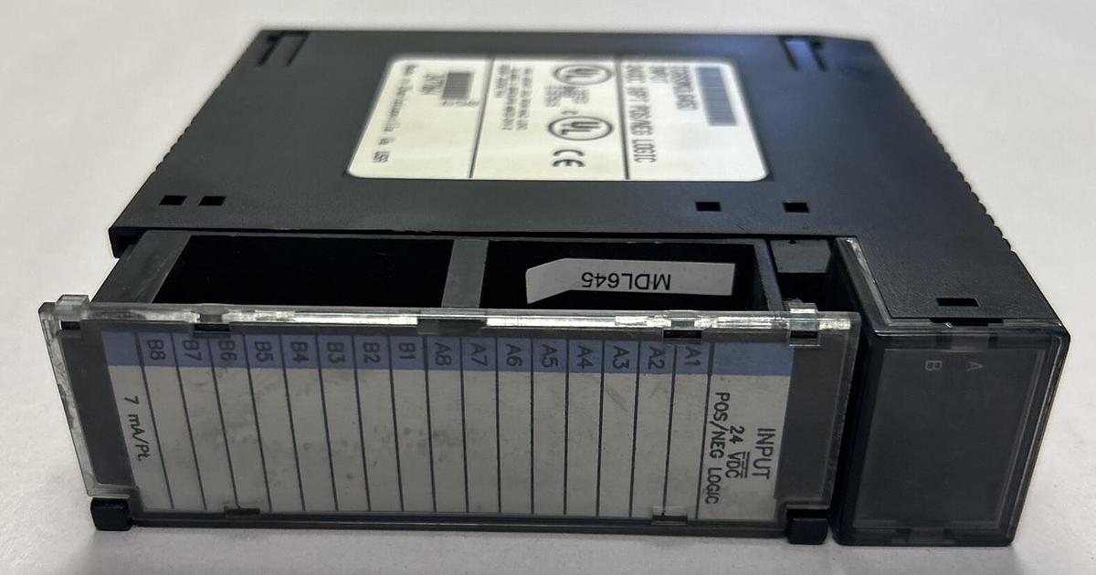 Used GE FANUC,IC693MDL645D,POSITIVE/NEGATIVE LOGIC INPUT MODULE
