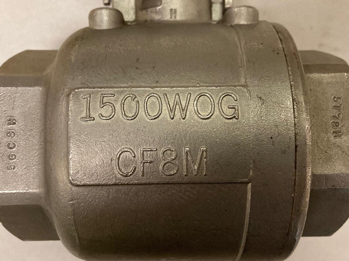 FNW,CF8M,1-1/2 INCH Ball Valve 1500 WOG