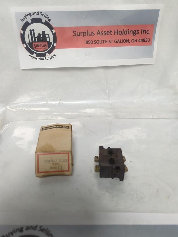 CUTLER HAMMER,10250,CONTACT BLOCK T2 NOS