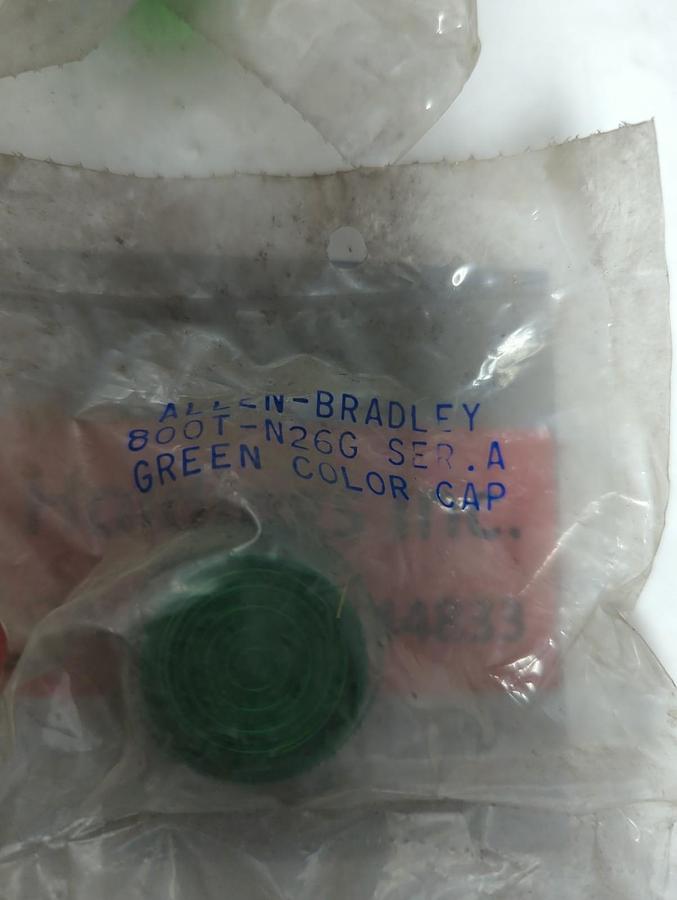ALLEN BRADLEY,800T-N26G,PILOT LIGHT ACRYLIC LENS GREEN SERIES C LOT OF 13 NOS