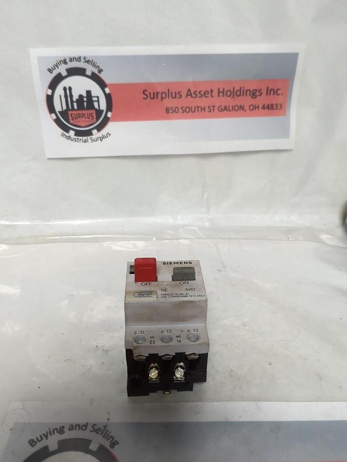 Used SIEMENS,3VE1010-2H,MOTOR STARTER PRE-OWNED