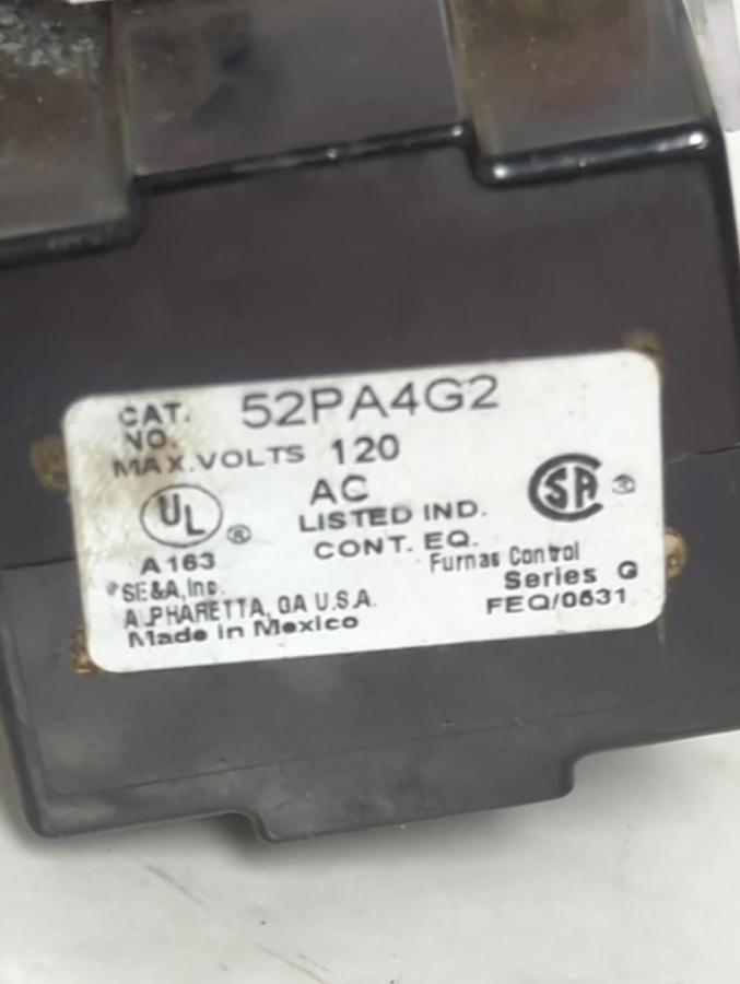 Used FURNAS,52PA4G2,OIL TIGHT RED PILOT LIGHT 120VAC PRE-OWNED