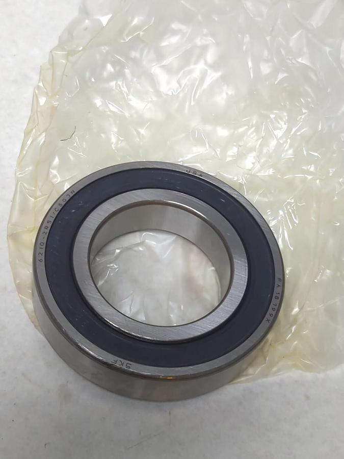SKF,6210 2RS1/C3GJN,RUBBER SEALED BALL BEARING NOS