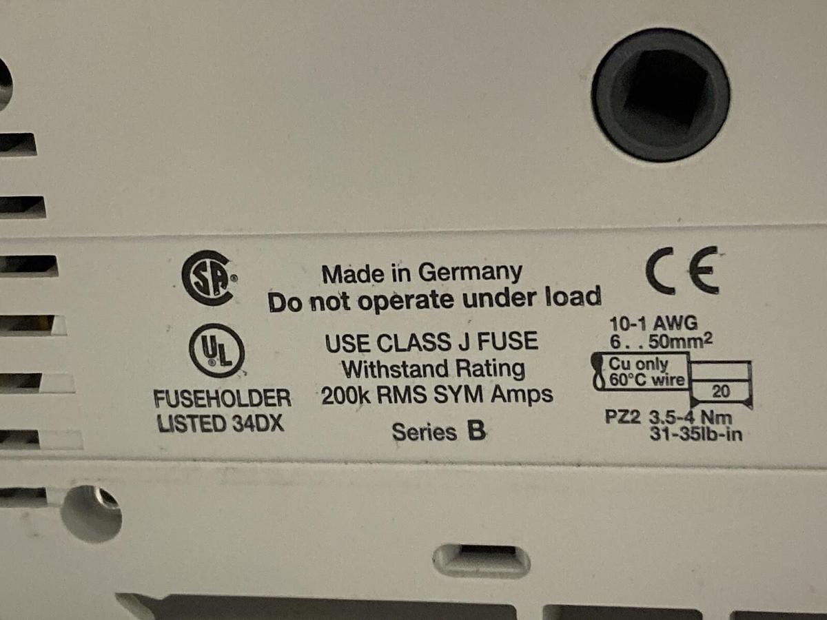 Allen Bradley,1492-FB1J60,Fuse Holder Class J Series B  LOT OF 2