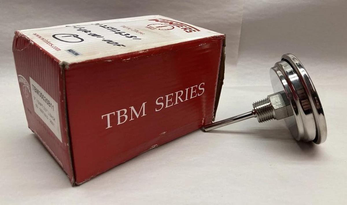 Winters,TBM30025B11,Pressure Gauge 3" 1/2NPT 2.5" L Black