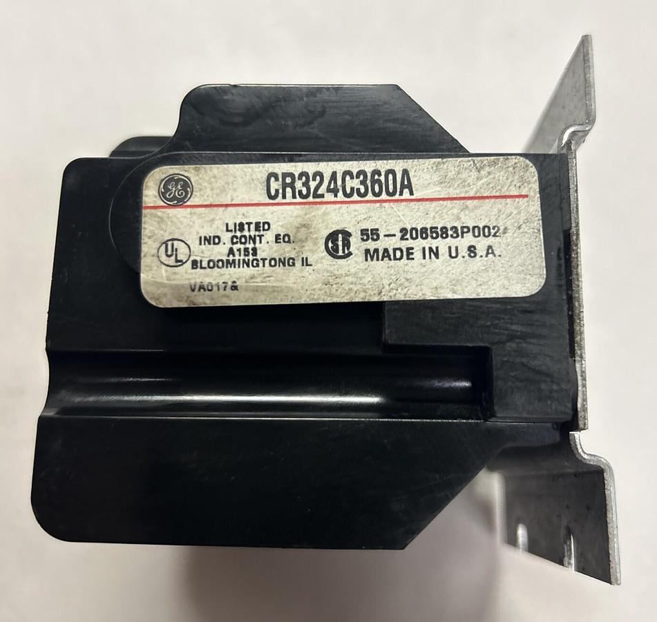 Used GENERAL ELECTRIC,CR324C360A,THERMAL OVERLOAD RELAY
