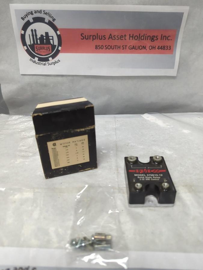 OPTO 22,575D15-12,SOLID STATE RELAY NOS