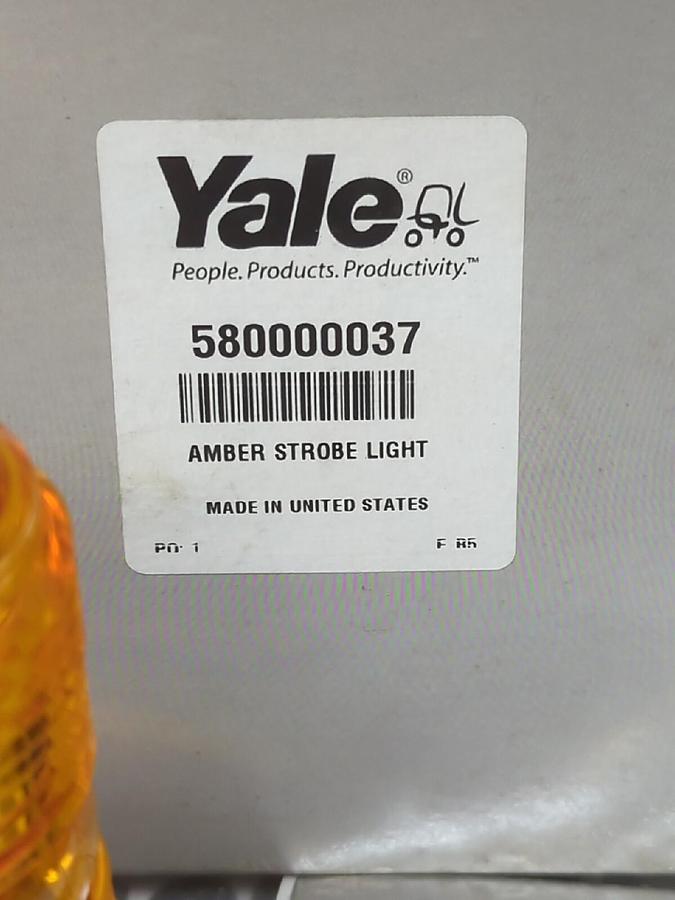 YALE TOMAR ,470S-1280,AMBER STROBE LIGHT 12-80VDC NOS