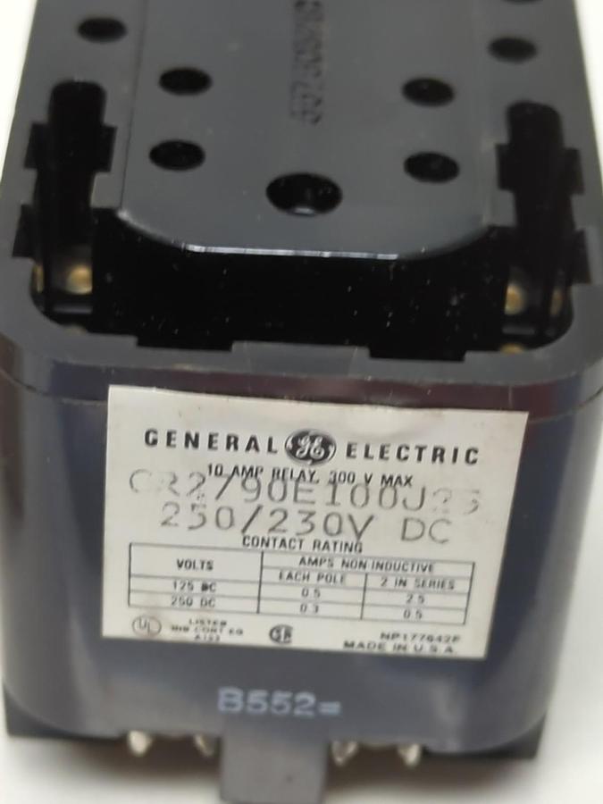 GE,CR2790E100J25,GENERAL PURPOSE RELAY 10A 300V NOS