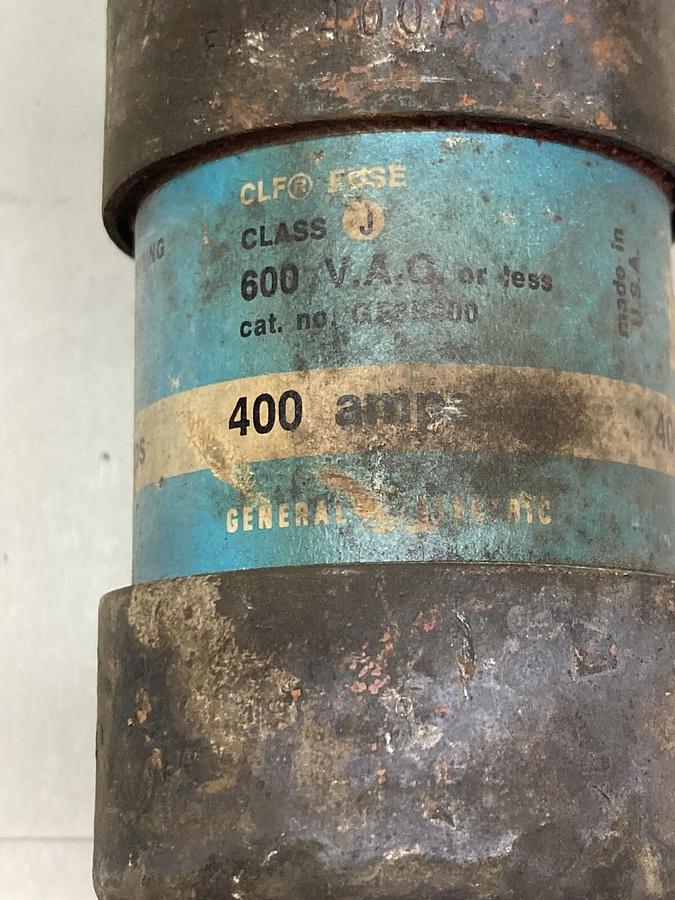 Used General Electric,CLF 400 AMP,Fuse Current LIimiting Class J 600VAC