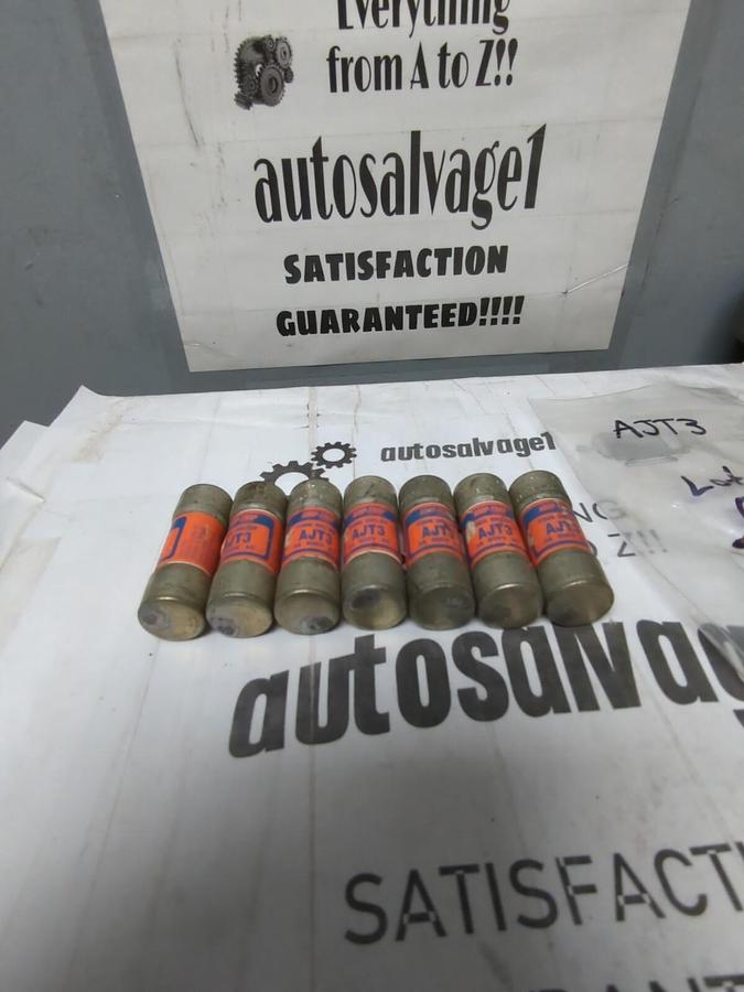 GOULD SHAWMUT,AJT3,AMP TRAP 3 AMP FUSES LOT OF 7 NOS