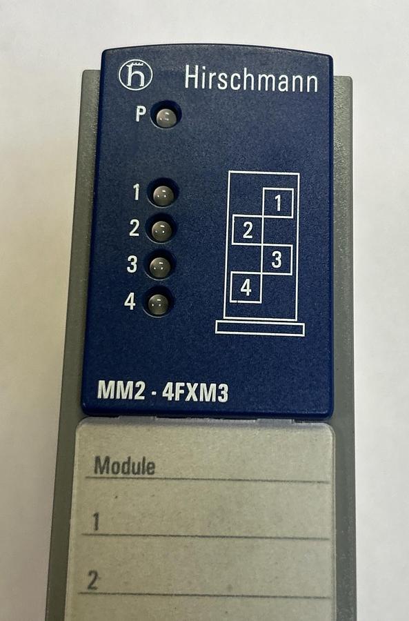 Used HIRSCHMANN,MM2-4FXM3,MICE MEDIA MODULE