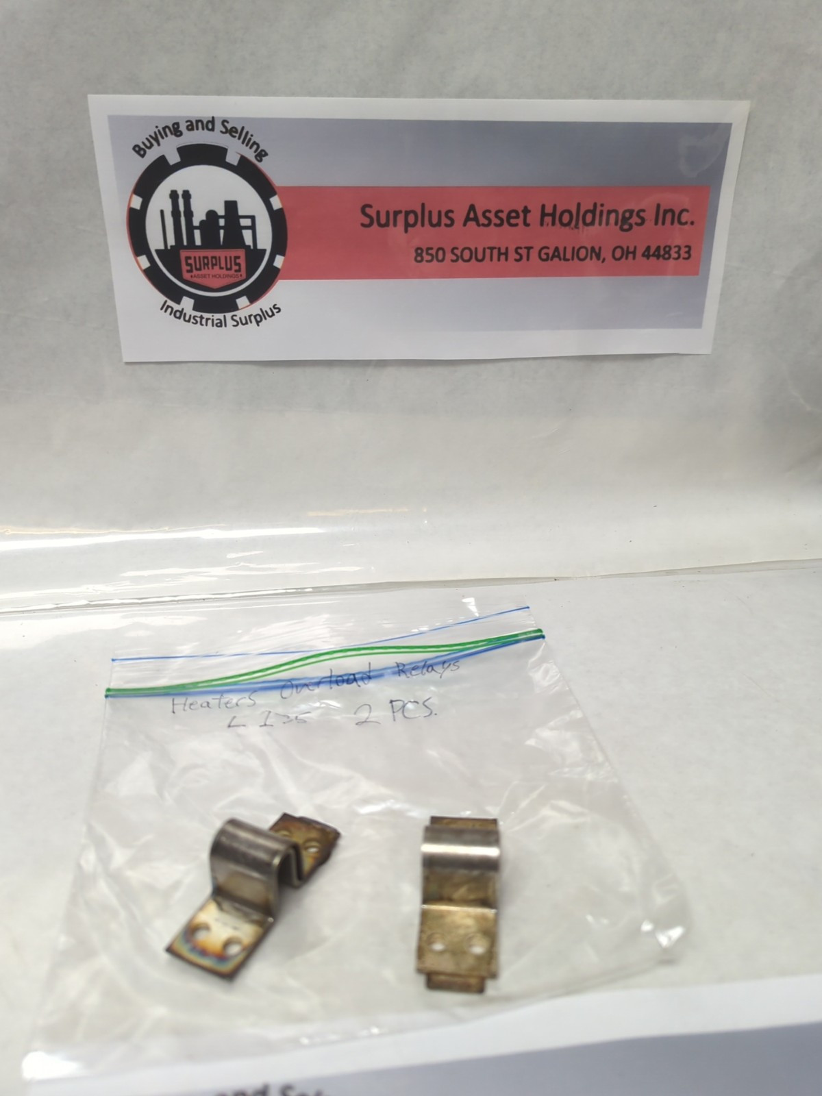 Used SYLVANIA,L135,OVERLOAD HEATER ELEMENT LOT OF 2 PRE-OWNED