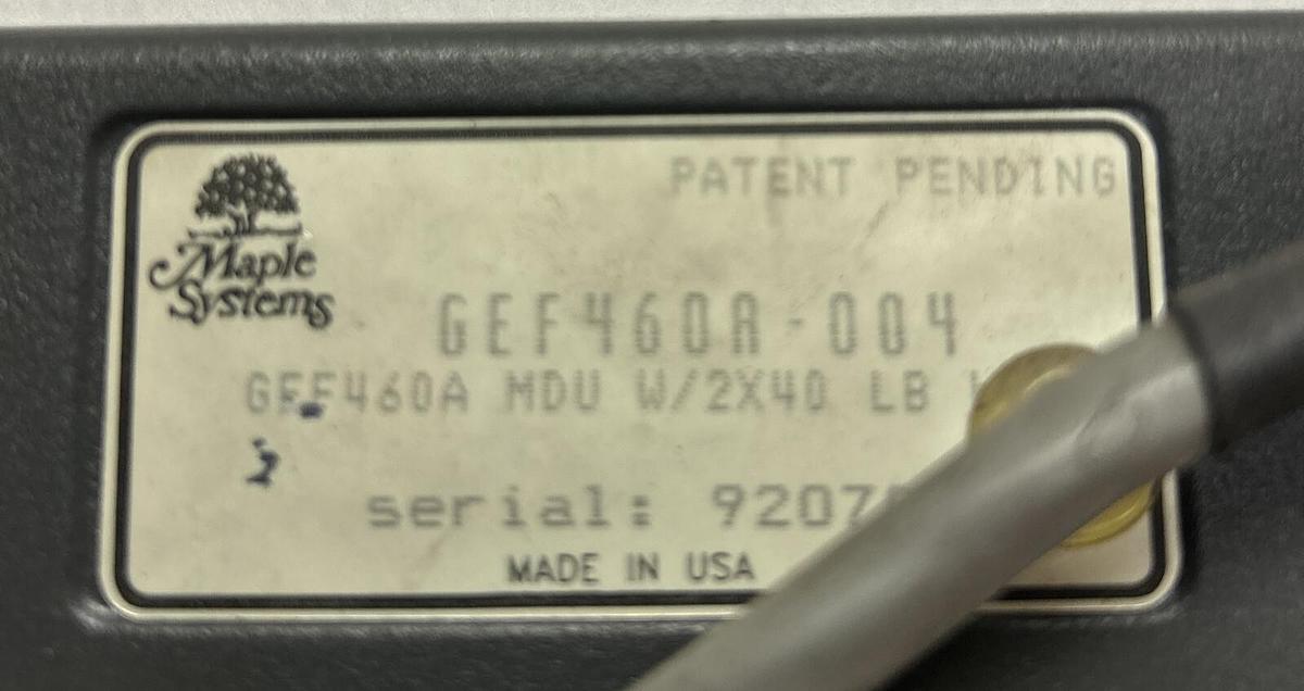 Used MAPLE SYSTEMS,GEF460A-004,OPERATOR INTERFACE MESSAGE DISPLAY UNIT