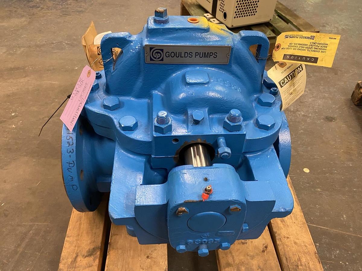 Used GOULDS,245C107,3410 SPLIT CASE PUMP 4X6-9 IMP DIA 7.1250IN
