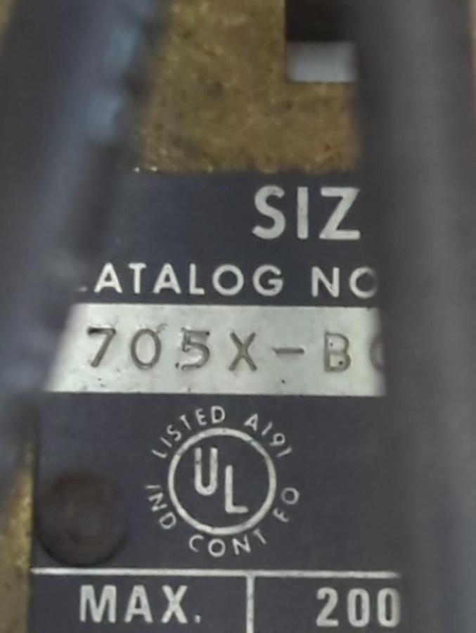 Used ALLEN BRADLEY,705X-BOA,SERIES L REVERSING STARTER SIZE 1 PRE-OWNED